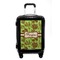 Green & Brown Toile Carry On Hard Shell Suitcase - Front