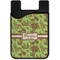 Green & Brown Toile Cell Phone Credit Card Holder
