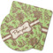 Green & Brown Toile Coasters Rubber Back - Main