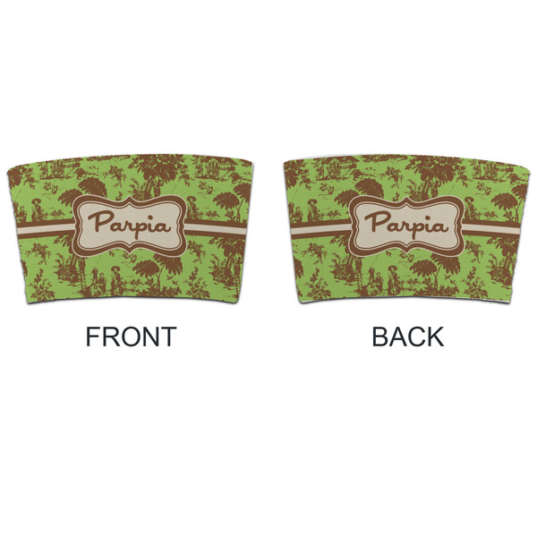 Green & Brown Toile Coffee Cup Sleeve - APPROVAL