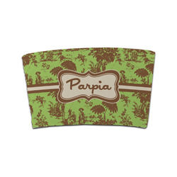 Green & Brown Toile Coffee Cup Sleeve (Personalized)