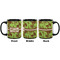 Green & Brown Toile Coffee Mug - 11 oz - Black APPROVAL