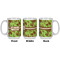 Green & Brown Toile Coffee Mug - 15 oz - White APPROVAL