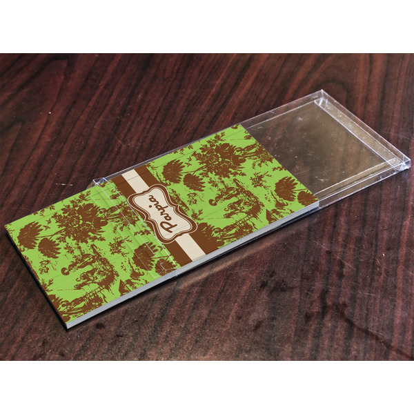 Green & Brown Toile Colored Pencils - In Package