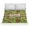Green & Brown Toile Comforter - King (Personalized)