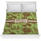 Green & Brown Toile Comforter - Full / Queen (Personalized)