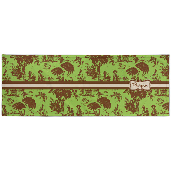 Green & Brown Toile Cooling Towel- Approval