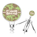 Green & Brown Toile Corkscrew (Personalized)