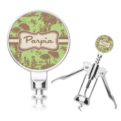 Green & Brown Toile Corkscrew (Personalized)