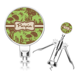 Green & Brown Toile Corkscrew (Personalized)