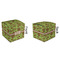 Green & Brown Toile Cubic Gift Box - Approval