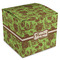 Green & Brown Toile Cube Favor Gift Boxes (Personalized)