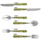 Green & Brown Toile Cutlery Set - APPROVAL