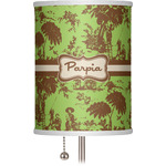 Green & Brown Toile 7" Drum Lamp Shade (Personalized)