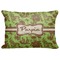 Green & Brown Toile Decorative Baby Pillowcase - 16"x12" (Personalized)