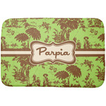 Green & Brown Toile Dish Drying Mat (Personalized)