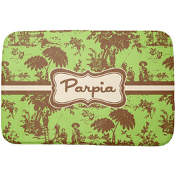Green & Brown Toile Dish Drying Mat (Personalized)