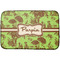 Green & Brown Toile Dish Drying Mat (Personalized)