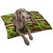 Green & Brown Toile Dog Bed - Large LIFESTYLE