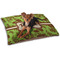Green & Brown Toile Dog Bed - Small LIFESTYLE