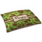 Green & Brown Toile Dog Beds - SMALL