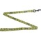 Green & Brown Toile Dog Leash Full View