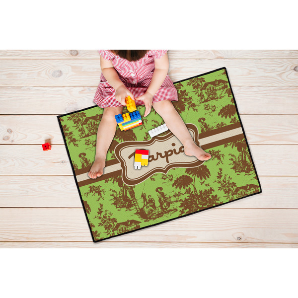 Green & Brown Toile Door Mats - LIFESTYLE kid