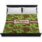 Green & Brown Toile Duvet Cover - King - On Bed - No Prop