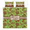 Green & Brown Toile Duvet Cover Set - King - Alt Approval