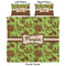 Green & Brown Toile Duvet Cover Set - King - Approval