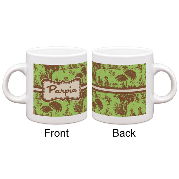 Green & Brown Toile Espresso Cup - Apvl