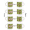 Green & Brown Toile Espresso Cup Set of 4 - Apvl