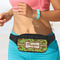 Green & Brown Toile Fanny Packs - LIFESTYLE