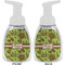 Green & Brown Toile Foam Soap Bottle Approval - White