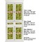 Green & Brown Toile Full Cabinet (Show Sizes)