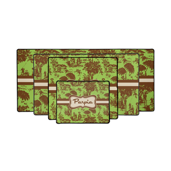 Green & Brown Toile Gaming Mats - PARENT/MAIN