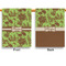 Green & Brown Toile Garden Flags - Large - Double Sided - APPROVAL
