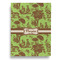 Green & Brown Toile Garden Flags - Large - Double Sided - FRONT