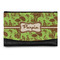 Green & Brown Toile Genuine Leather Women's Wallet - Small (Personalized)