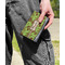 Green & Brown Toile Genuine Leather Womens Wallet - In Context