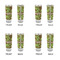 Green & Brown Toile Glass Shot Glass - 2 oz - Set of 4 - APPROVAL