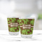 Green & Brown Toile Glass Shot Glass - Standard - LIFESTYLE