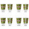 Green & Brown Toile Glass Shot Glass - Standard - Set of 4 - APPROVAL