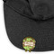 Green & Brown Toile Golf Ball Marker Hat Clip - Main - GOLD