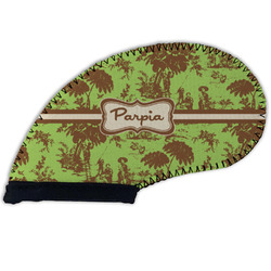 Green & Brown Toile Golf Club Iron Cover (Personalized)