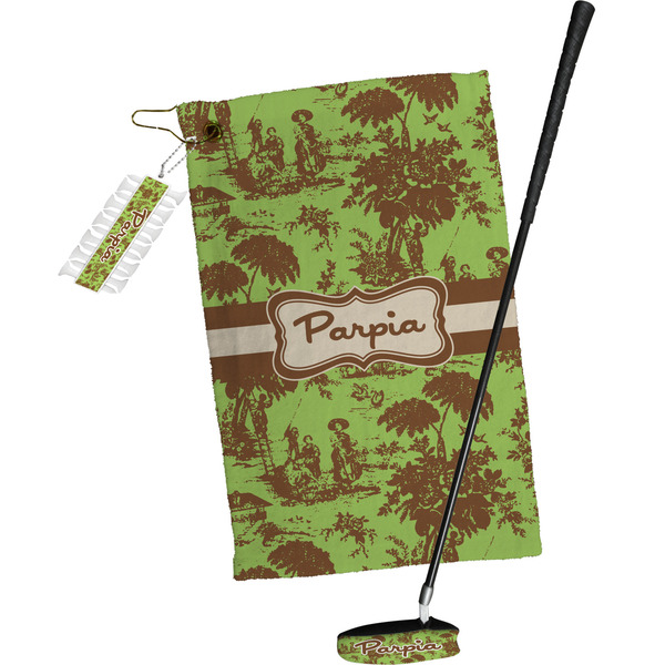 Green & Brown Toile Golf Gift Kit (Full Print)