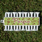 Green & Brown Toile Golf Tees & Ball Markers Set - Front