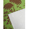 Green & Brown Toile Golf Towel - Detail