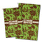 Green & Brown Toile Golf Towel - PARENT (small and large)