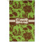 Green & Brown Toile Golf Towel (Personalized) - APPROVAL (Small Full Print)